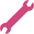 Spirit 16 1/2 in. Pipe Wrench with Logo Imprint - Hot Pink 226