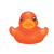 Custom Transparent Orange Mini Rubber Duck Toy