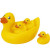 Custom Rubber 4 Pieces Big Family Duck Toy