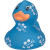 Custom Rubber Pretty in Blue Duck Toy