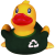 Custom Rubber Go Green Duck Toy