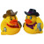 Custom Rubber Rodeo Duck Toy