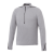 Custom Men's DEGE Eco Knit Performance Half Zip - Heather Gray/Black