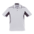 Custom Men's ROYCE Short Sleeve Polo - Light Gray with Gray Storm
