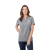 Custom Women's HAKONE Short Sleeve Zip Up Polo - Quarry - with Logo
