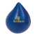 Custom Drop Stress Reliever - Blue with Logo Imprint