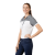 Custom Women's MACK Short Sleeve Performance Polo - Steel Gray with White - Side