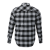 Custom Men's Sprucelake Roots73 Long Sleeve Button Up Flannel Shirt - Quarry/Black - Back