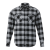 Custom Men's Sprucelake Roots73 Long Sleeve Button Up Flannel Shirt - Quarry/Black 