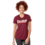 Custom Women's OMI Short Sleeve Performance Tech Tee - Maroon - Front