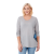 Custom Women's Holt Long Sleeve Tee - Heather Gray - Front