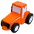 Custom Tractor Stress Reliever - Orange