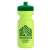 Custom The Eco-Cyclist 22 Oz. Circular Bike Bottles With Push Pull Lids - Pastel Green