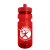 Custom The Trainer - 24 Oz. UpCycle RPET Bottle With Push-Pull Lid - Transparent Red