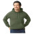 Gildan Hooded Pullover Sweatshirt with Imprinted Logo - Military Green