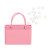 Custom Light Pink Shopping Bag Tin - Open