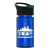 Custom UpCycle - Mini 16 Oz. RPet Sports Bottle With Pop-Up Sip Lid - Transparent Blue with Black Lid