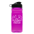 Custom 20 Oz.UpCycle RPET Bottle Flip Top Lid - Transparent Hot Pink with Black Lid