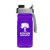 Custom 20 Oz. UpCycle RPET Bottle With Quick Snap Lid - Transparent Violet with Gray & Black Lid