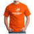 Hanes 100% Cotton T-Shirt - Safety Orange - with Logo