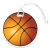 Custom Sports Luggage Tag - Basketball