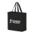 Custom Recycled P.E.T. Non-Woven Tote Bag - Black