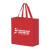 Custom Recycled P.E.T. Non-Woven Tote Bag - Red