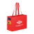 Custom Recycled P.E.T. Non-Woven Tote Bag - Red