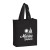 Custom Recycled P.E.T. Non-Woven Tote Bag - Black