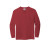 Comfort Colors Heavyweight Ring Spun Long Sleeve Pocket Tee - Crimson