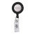 Custom Retractable Badge Reel with Belt Clip - Black