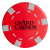 Custom Casino Chip Stress Reliever with Logo Imprint - Red