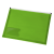 Custom Zip-It Travel Document Holder  - Lime Green