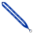 Custom 3/4" Polyester Lanyard 36" Custom Length - Royal Blue