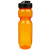Custom 26oz Translucent Jogger Bottle with Flip Top Lid - Translucent Orange