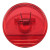 Custom Small Round Bag Clip with Magnet - Translucent Red