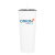 Custom Triad Stainless Steel Tumbler with Straw Lid - Matte White