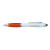 Custom Ion White Stylus Pen - Orange with Black Ink