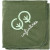 Custom 100% Recycled PET Fleece Blanket with RPET Pouch - Embroidery - Green