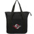Custom Heavy Duty Zippered Convention Tote - Embroidered - Black