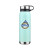 Custom 20 Oz. Vacuum Water Bottle with Removable SS Lid - Light Blue
