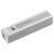 Custom UL Listed Aluminum 2200 mAh Lithium Ion Portable Power Bank Charger - Silver