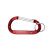Custom Large Size Carabiner Keyholder with Split Ring Attachment - Red