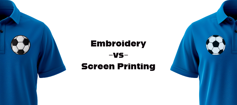 Embroidery vs Screen Printing