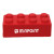 Building Block Stress Ball Promotional Custom Imprinted With Logo - Red