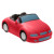 Sports Car Stress Reliever Facing Forward - Red
