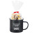 Custom 16 oz Speckled Camping Mug with Sugar Cookie Crunch Popcorn - Black