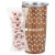 Custom 20 oz Tumbler Gift Set- White Chocolate Pretzels w/ Crushed Peppermint - Woodgrain