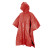 Custom PEVA Poncho With Drawstring Pouch - Red Poncho