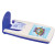 Custom First Aid Snap Top Domed Safety Kit - Full Color Imprint - White with Royal Blue
